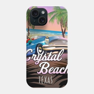 Crystal Beach Texas vacation poster Phone Case