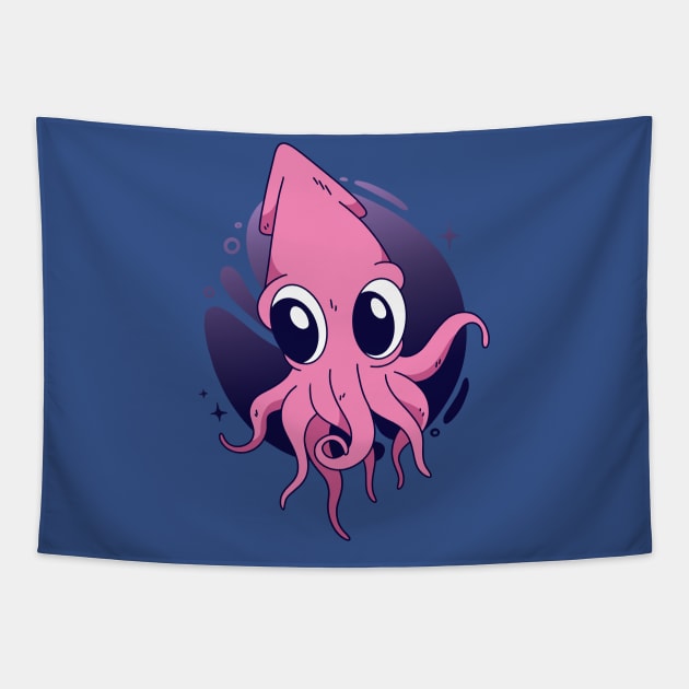 Cute Octopus Tapestry by MajorCompany