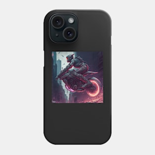 Cyberpunk Female Daredevil on A Bike Phone Case