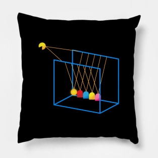 Pacman Newton Cradle Pillow