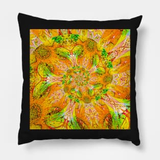 sunflower ornament Pillow