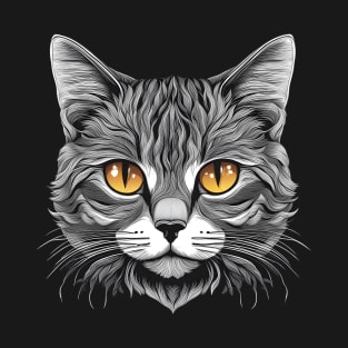 Eyes of Enchantment: The Mesmerizing Gaze of a Cat T-Shirt