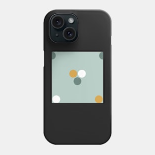 Triple Dot Teal and Yellow Phone Case