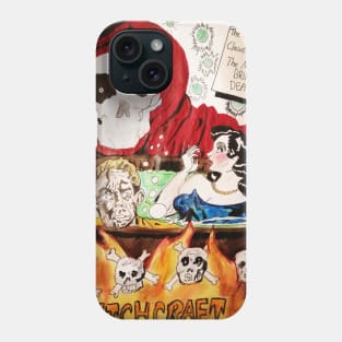 The Beautiful Girl And The Villain Comics Art Phone Case