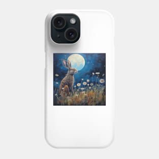 Moonlit Reverie: The Hare's Serenity 01 Phone Case