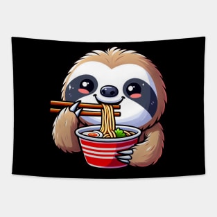 Sloth Loves Ramen Tapestry