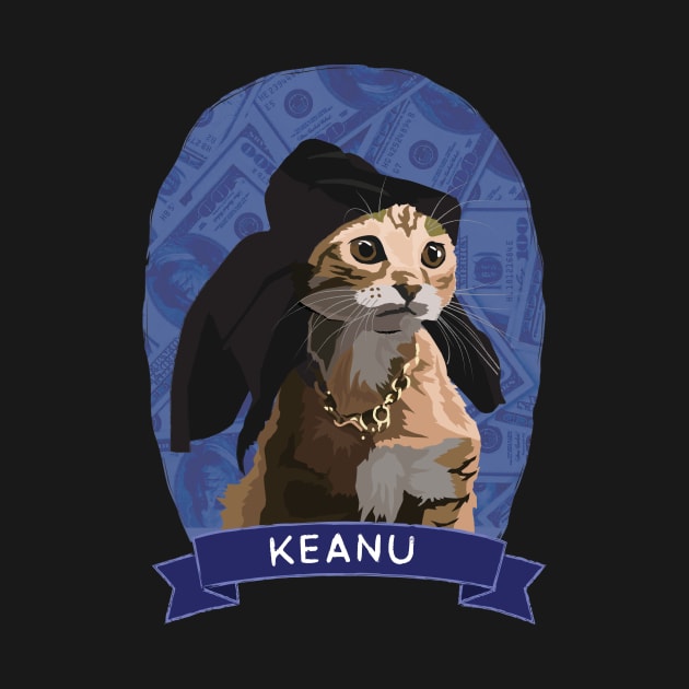 Keanu - Cats of Cinema by chrisayerscreative