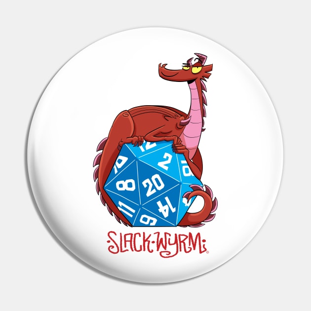 Twenty-sided Wyrm Pin by Slack Wyrm