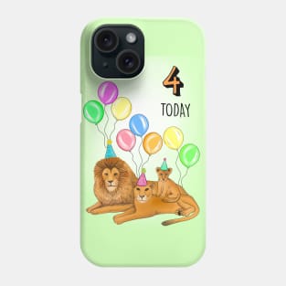 LION FAMILY 4TH BIRTHDAY Phone Case