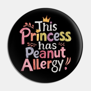 This Princess's Peanut Allergy Alert Pin