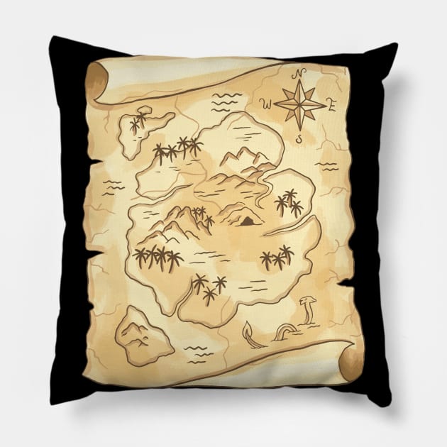 Treasure Map Pillow by Noveldesigns