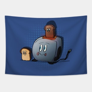 Toaster Boy & Toast Buddys Tapestry