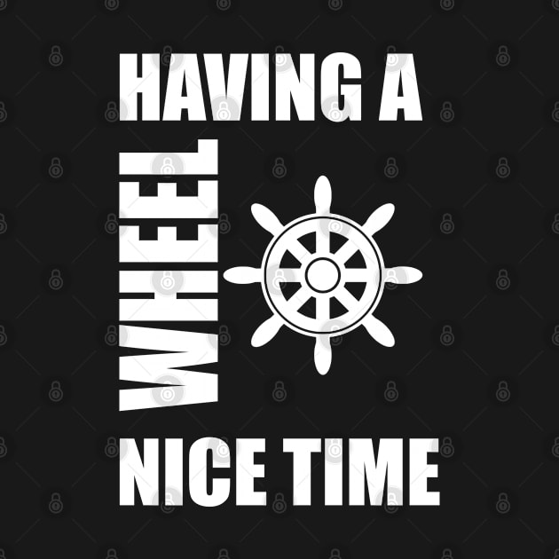 Having a wheel nice time fun boating design by odrito