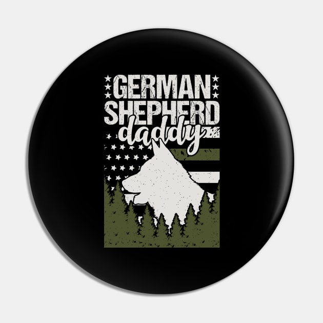 German Shepherd Daddy Pin by Tesszero