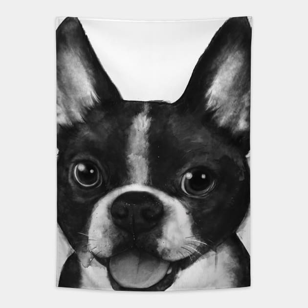 Boston Terrier Tapestry by LauraGraves