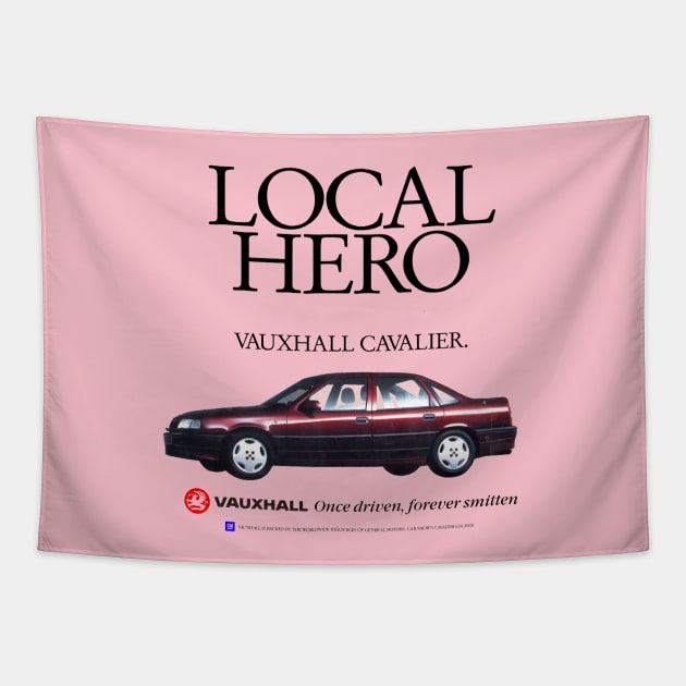 VAUXHALL CAVALIER - advert Tapestry by Throwback Motors