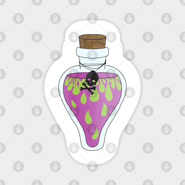 Poison Bottle Magnet by The Pastel Sadist