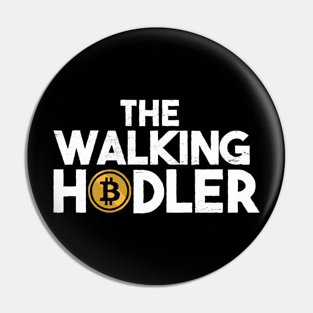 The Walking Hodler, Bitcoin Pin by EquilibriumArt