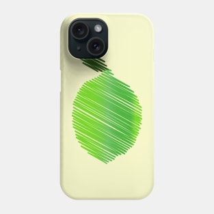 Green Lime Sketch Phone Case