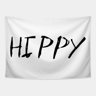 Dark and Gritty Hippy Text Tapestry