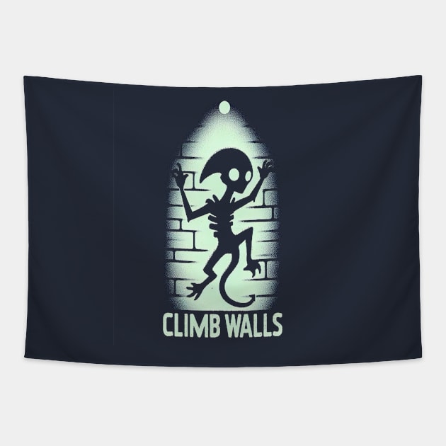 Climb walls Tapestry by Dead Galaxy