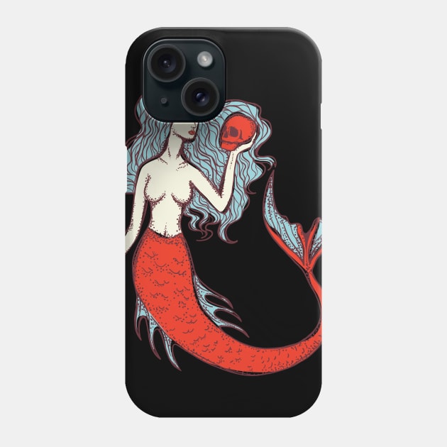 Mermaid Skulls Phone Case by TheRealestDesigns