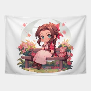 chibi aerith Tapestry