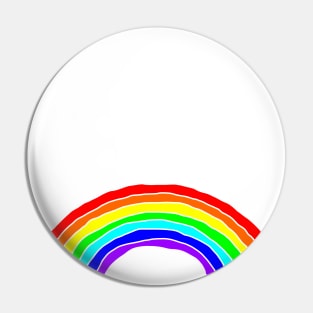 Colorful Rainbow Graphic Pin