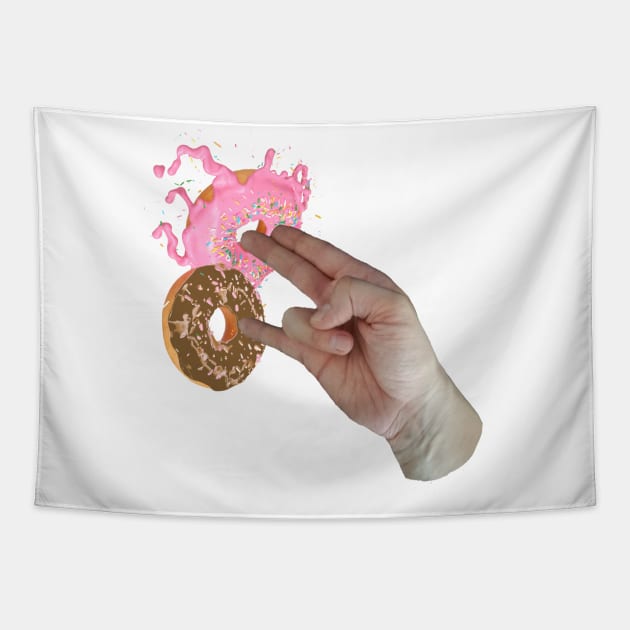 2 In The Pink 1 In The Stink T-shirt Funny Salacious Donut Tapestry by TellingTales