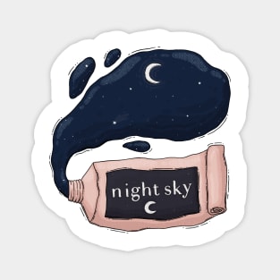 Night Sky Paint Tube Magnet
