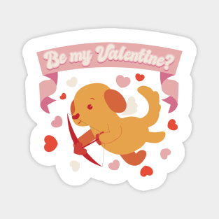 Lovely Valentine's day Cupid dog Magnet