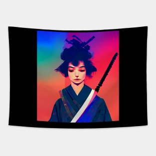 Samurai Girl 1 Tapestry