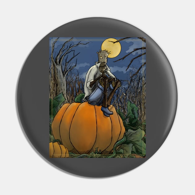 Jack Straws Pumpkin Sitting Pin by fae_cairuhyn