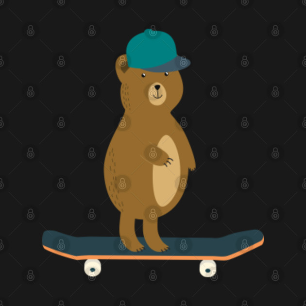 Disover Skateboarding Baer Gift - Bear Lover Gift - T-Shirt