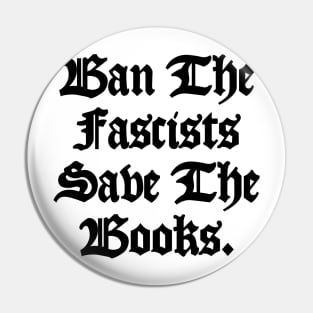 Save the Books Pin