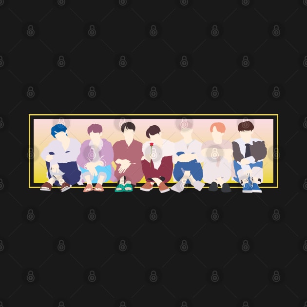 K-POP BOYS FLAT DESIGN DAEBAK by bianca alea