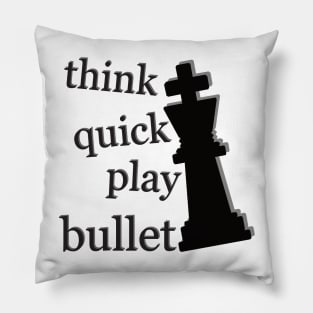 play bullet chess Pillow