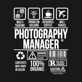 Photography manager T-shirt | Job Profession | #DW T-Shirt