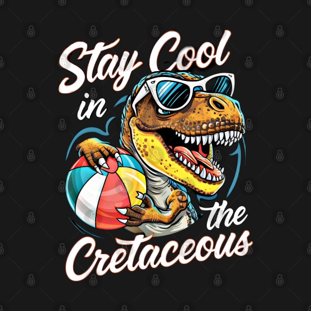 Stay Cool in the Cretaceous - Dinosaur Beach Fun by WEARWORLD