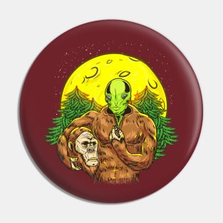 Squatchy Disguise Pin
