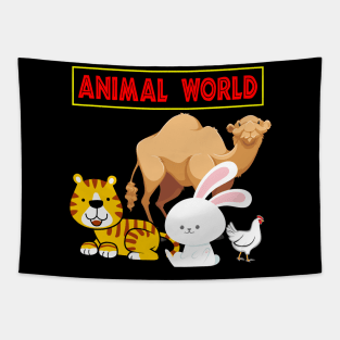 Animal world Tapestry