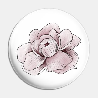 Dusty Rose Peony Pin