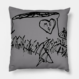 Shel Silverstein (High Definition, Monochrome). Pillow