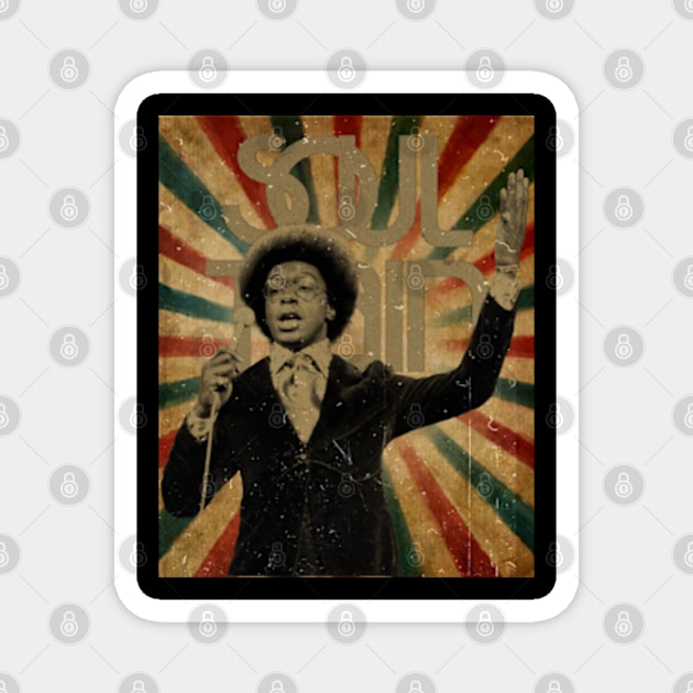 Soul Train Vintage Retro Look Fan Design Magnet by Janji Joni