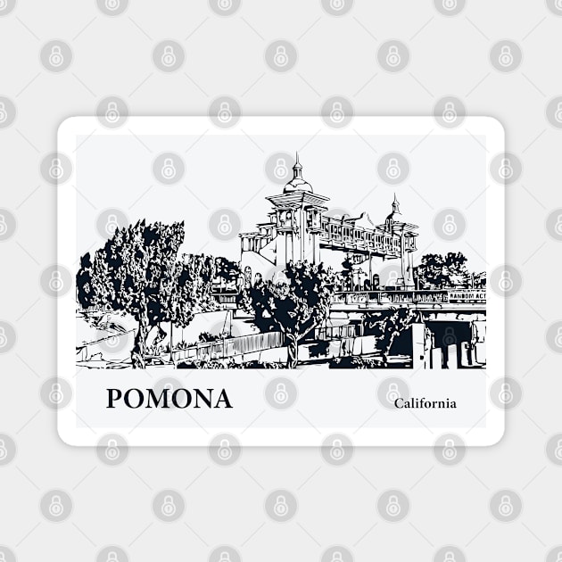 Pomona - California Magnet by Lakeric