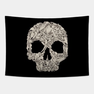 A Whole Lot of Skulls Tapestry