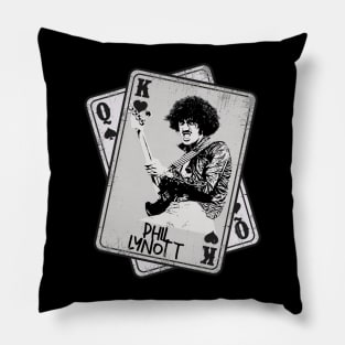 Retro Phil LYNOTT Card Style Pillow