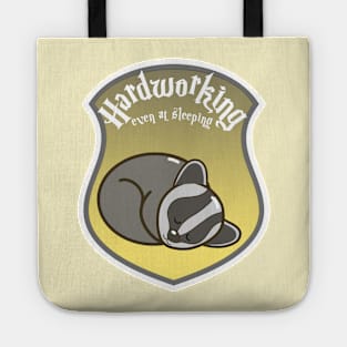 Kawaii Magic School Hardworker Crest Tote