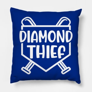 Diamond Thief Baseball Softball Funny Pillow