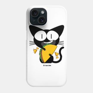 hungry cat, It's taco time Phone Case